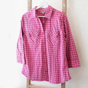 Pink Plaid Women's Top